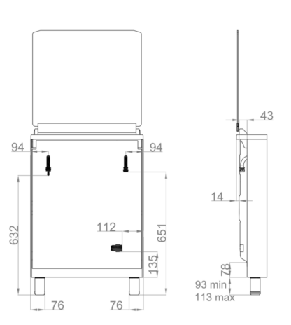 Wiggo - gasfornuis met oven - WO-E609R(RX)