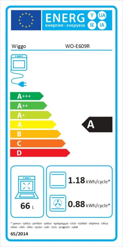Wiggo - gasfornuis met oven - WO-E609R(RX)