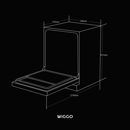 Wiggo - Inbouw vaatwasser 45cm - WD-B4126E(W)